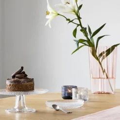 Iittala Platos Pequeños<Plato de postre Kastehelmi Ø17 cm, Transparente