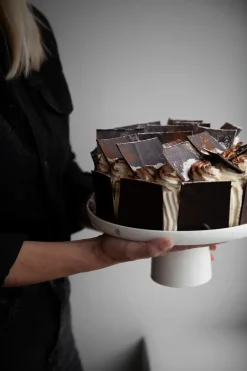 ERNST Plato de tarta Ø27 cm, Vainilla Blanco Best