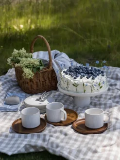 ERNST Plato de tarta Ø27 cm, Vainilla Blanco Best