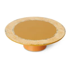 HKliving Platos Para Tarta<Plato de tarta 70's plateau, Papaya Multi