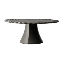 PotteryJo Plato de tarta Tulipa Ø30 cm, Almost black Negro Discount
