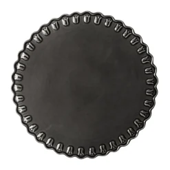 PotteryJo Plato de tarta Tulipa Ø30 cm, Almost black Negro Discount