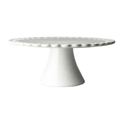 PotteryJo Plato de tarta Tulipa Ø30 cm, White Blanco Clearance