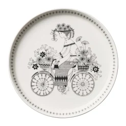 Arabia Platos Pequeños<Plato Emilia Ø19 cm, Negro-blanco NegroBlanco