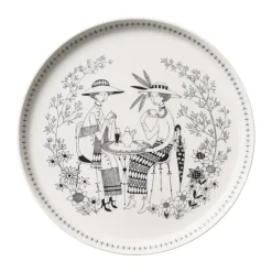 Arabia Platos Pequeños<Plato Emilia Ø24 cm, Negro-blanco NegroBlanco