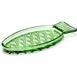 Serax Platos Pequeños<Plato Fish & Fish 10x23 cm, Green Verde