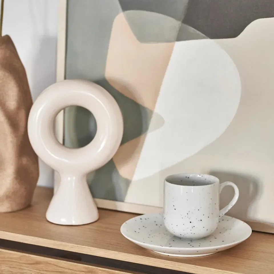 Scandi Living Plato Freckle Ø20 cm, Blanco Sale