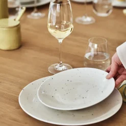 Scandi Living Plato Freckle Ø26 cm, Blanco Clearance