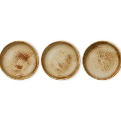 HKliving Platos Hondos<Plato hondo Home Chef large Ø21,5 cm, Rustic cream-brown Marrón