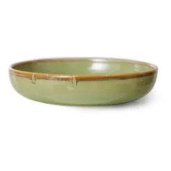 HKliving Plato hondo Home Chef large Ø21,5 cm, Moss green Verde