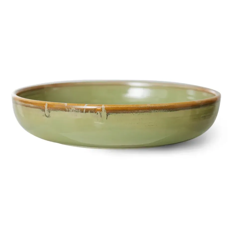 HKliving Plato hondo Home Chef large Ø21,5 cm, Moss green Verde