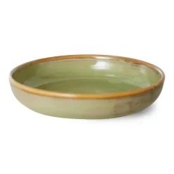 HKliving Plato hondo Home Chef large Ø21,5 cm, Moss green Verde