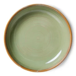 HKliving Plato hondo Home Chef large Ø21,5 cm, Moss green Verde