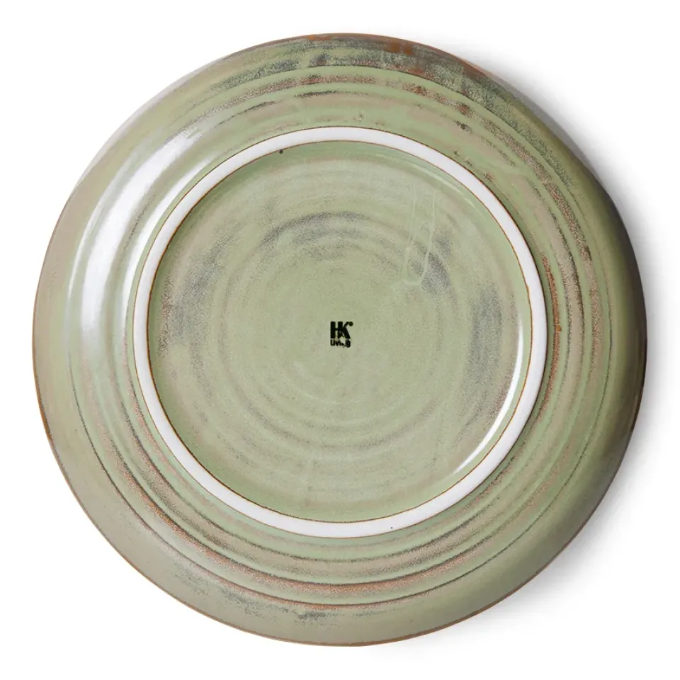 HKliving Plato hondo Home Chef large Ø21,5 cm, Moss green Verde