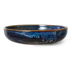HKliving Plato hondo Home Chef large Ø21,5 cm, Rustic blue Azul Online