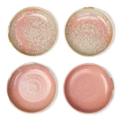 HKliving Platos Hondos<Plato hondo Home Chef medium Ø19,3 cm, Rustic pink Rosa