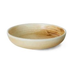 HKliving Plato hondo Home Chef medium Ø19,3 cm, Rustic cream-brown Marrón Clearance