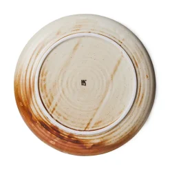HKliving Plato hondo Home Chef medium Ø19,3 cm, Rustic cream-brown Marrón Clearance