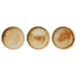 HKliving Plato hondo Home Chef medium Ø19,3 cm, Rustic cream-brown Marrón Clearance