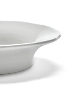 Serax Plato hondo plato de acompañamiento Silhouette M Ø15 cm set de 4, White Blanco Best