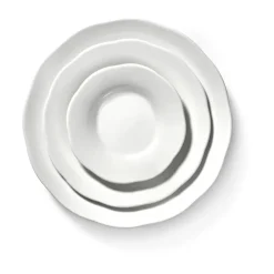 Serax Plato hondo plato de acompañamiento Silhouette M Ø15 cm set de 4, White Blanco Best