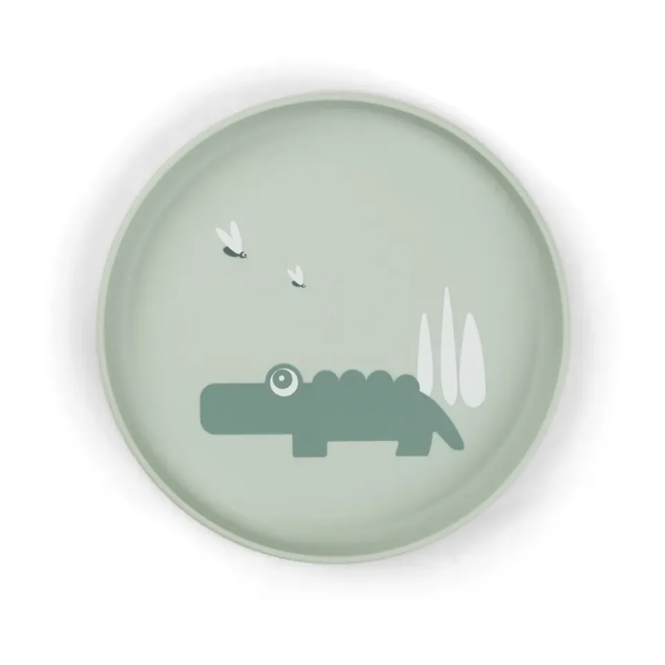 Done by deer Vajillas Infantiles|Platos Pequeños<Plato infantil Croco foodie Ø20 cm, Green Verde