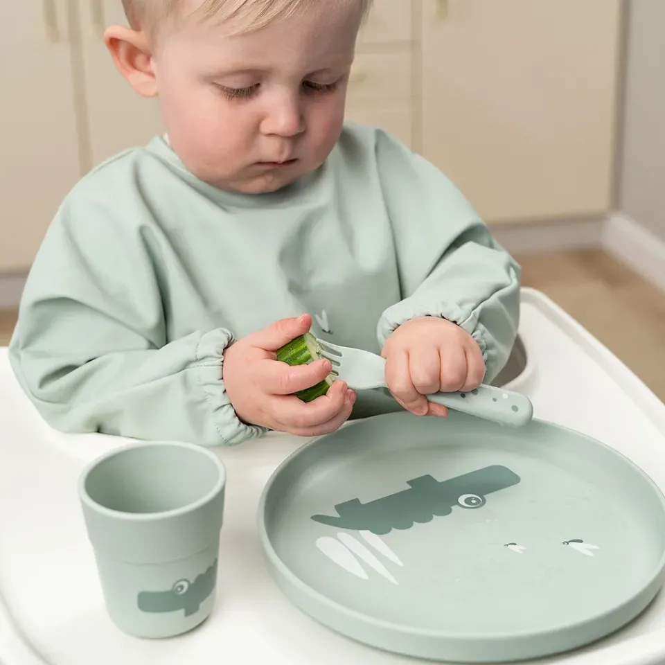 Done by deer Vajillas Infantiles|Platos Pequeños<Plato infantil Croco foodie Ø20 cm, Green Verde