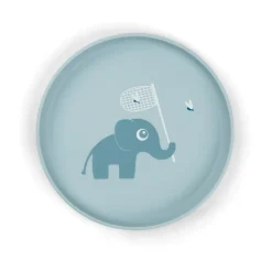 Done by deer Plato infantil Elphee foodie Ø20 cm, Blue Azul Outlet