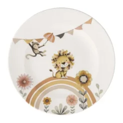 Villeroy & Boch Plato infantil Ruge like a Lion Ø21,5 cm, Multi Rojo Best