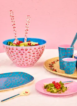RICE Platos De Plástico<Plato melamina 22x30 cm, Cereza AzulRosa