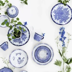 Rörstrand Platos Llanos<Plato Ostindia Floris, Ø 27 cm Azul