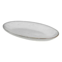 Broste Copenhagen Bandejas Y Fuentes De Servir<Plato ovalado Nordic Sand, 13,6x22 cm Beige
