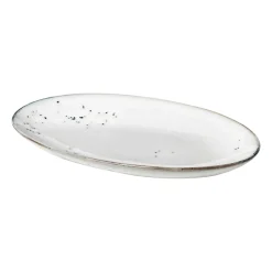 Broste Copenhagen Bandejas Y Fuentes De Servir<Plato ovalado Nordic Sand, 13,6x22 cm Beige