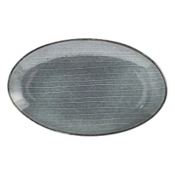 Broste Copenhagen Plato ovalado Nordic Sea, 13,6x22 cm Azul Discount