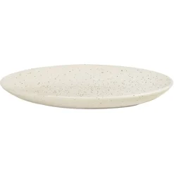 Broste Copenhagen Plato ovalado Nordic Vanilla 22 cm, Cream with grains BeigeBlanco New