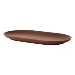 Design House Stockholm Bandejas Y Fuentes De Servir<Plato ovalado Sand 12,5x20 cm, Red clay Rojo