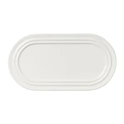 Broste Copenhagen Platos Llanos<Plato ovalado Stevns 27,5 cm, Chalk white Blanco