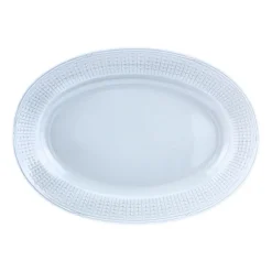 Rörstrand Plato ovalado Swedish Grace, 32 cm, hielo ( claro) Azul New