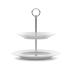 Lyngby Porcelæn Platos Para Tarta|Bandejas Y Fuentes De Servir<Plato para tarta Rhombe Ø 27 cm, Blanco