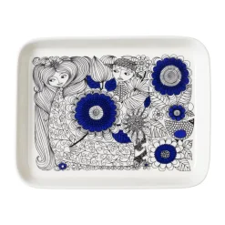 Arabia Bandejas Y Fuentes De Servir<Plato Pastoraali 15x19 cm, -blanco Azul