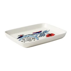 Arabia Bandejas Y Fuentes De Servir<Plato Puutarhurit 15x19 cm, Azul-blanco-rojo Multi