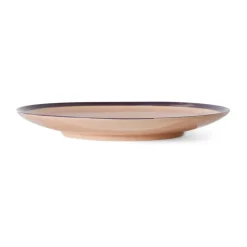 HKliving Platos Llanos<Plato 70's Ø27,5 cm 2 piezas, Bedrock Marrón