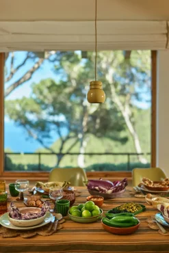 HKliving Platos Llanos<Plato 70's Ø27,5 cm 2 piezas, Palms Multi