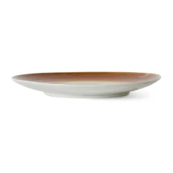 HKliving Platos Llanos<Plato 70's Ø27,5 cm 2 piezas, Supernova Marrón