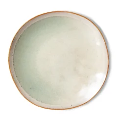 HKliving Plato 70's, 22 cm 2-pack, Niebla Verde Hot