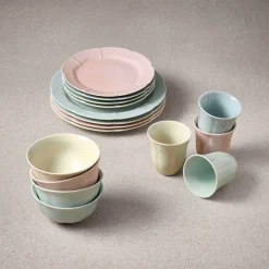 Aida Platos Llanos<Plato Søholm Solvej 26,5 cm, Minty green Verde