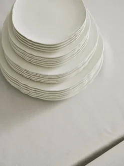 Serax Plato Silhouette L Ø26 cm set de 4, White Blanco Best