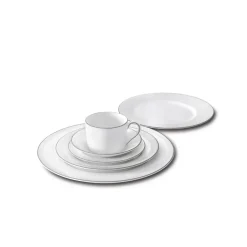 Wedgwood Plato taza espresso Vera Wang Blanc Sur Blanc, Ø12,5 cm Blanco Hot