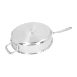 Demeyere Sartenes De Saltear Y Sofreír<5-Plus sartén con tapa de acero inoxidable, Ø24 cm Plateado