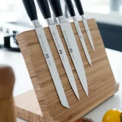 Zwilling Almacenamiento De Cuchillos|Bloques De Cuchillos<Portacuchillos magnético , madera de bambú Beige